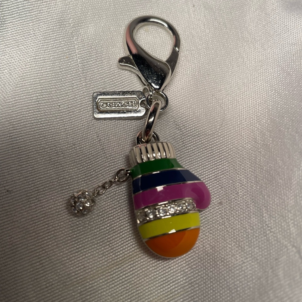 NEW Coach Legacy Mini Keychain Charm - Picture 5 of 6